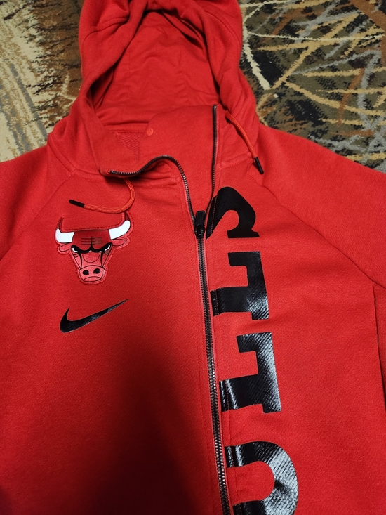 Nike Other - AUTHENTIC Chicago Bulls Red Nike Full-Zip Hoodie